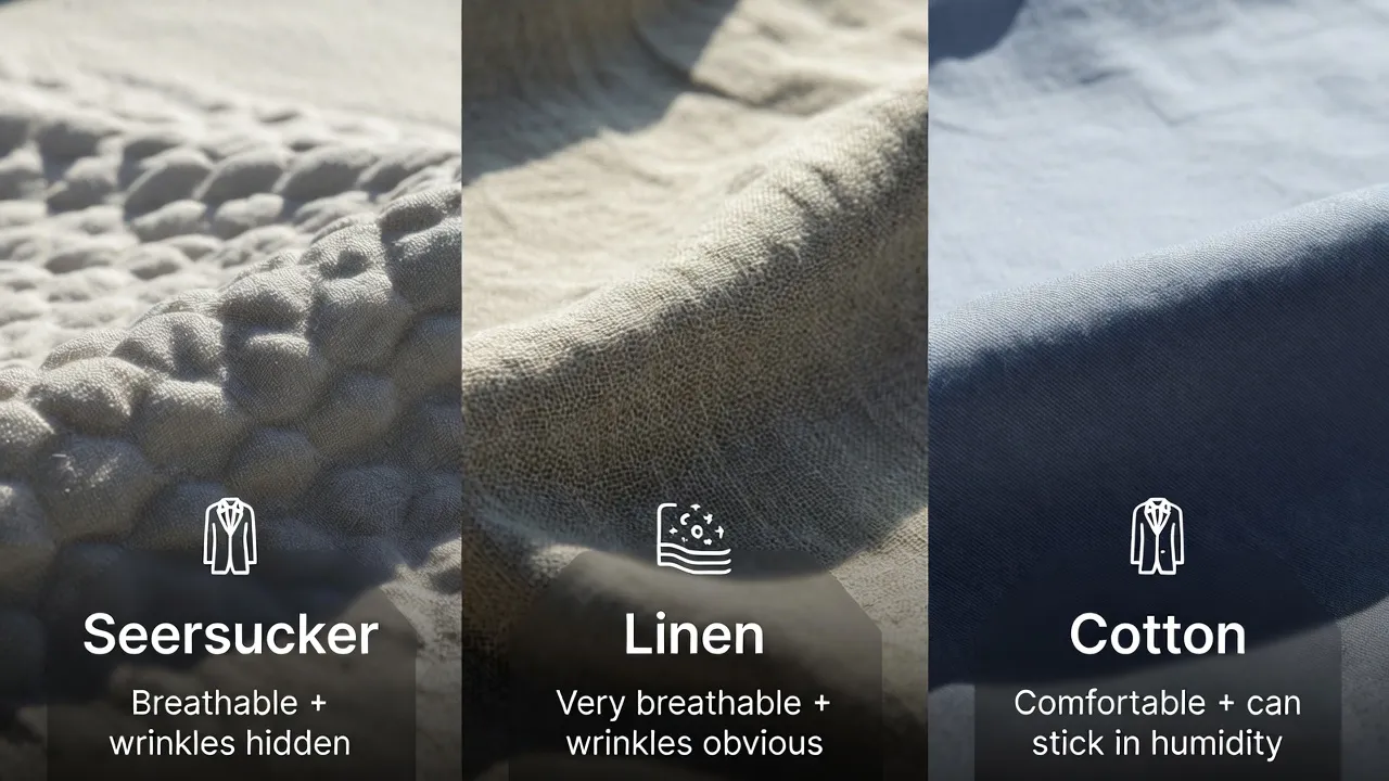 Seersucker Suits vs. Linen Suits vs. Cotton Suits